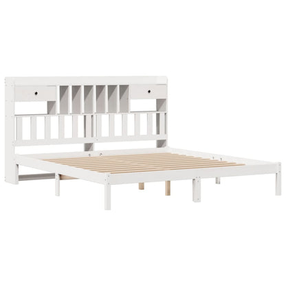 Giroletto con Libreria senza Materasso 180x200 cm in Legno Pino