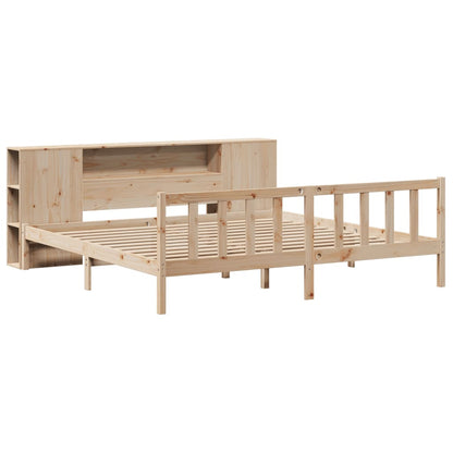 Letto Libreria senza Materasso 180x200 cm in Legno di Pino