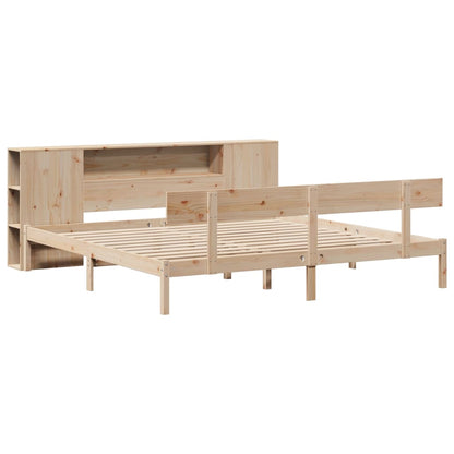 Letto Libreria senza Materasso 180x200 cm in Legno di Pino