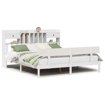 Giroletto con Libreria senza Materasso 180x200 cm in Legno Pino