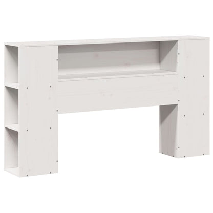 Letto Libreria senza Materasso Bianco 140x190 cm Legno di Pino