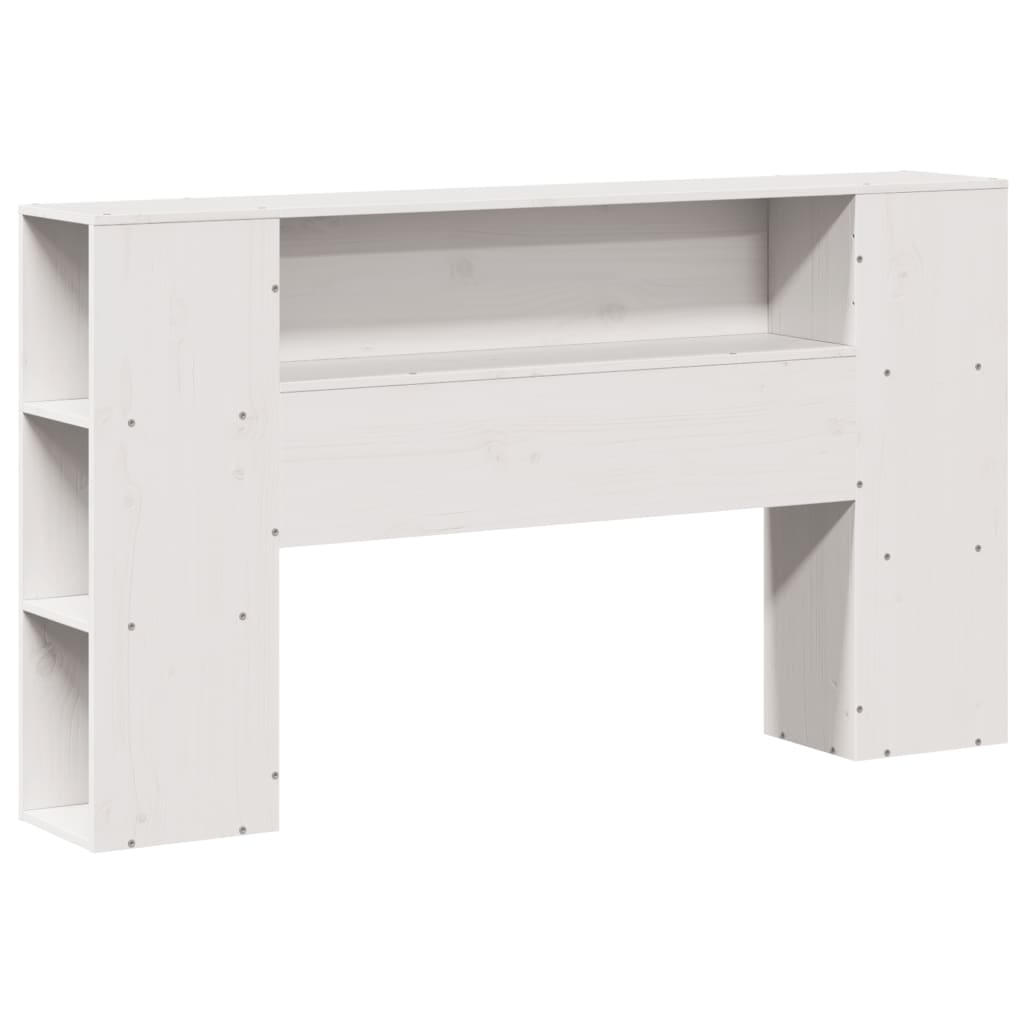Letto Libreria senza Materasso Bianco 140x200 cm Legno di Pino