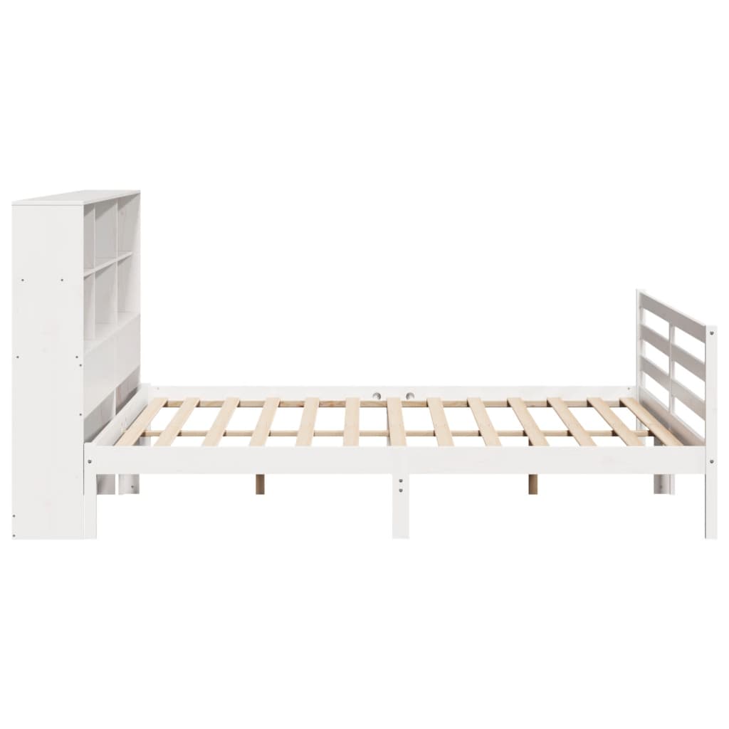 Giroletto con Libreria senza Materasso 180x200 cm in Legno Pino