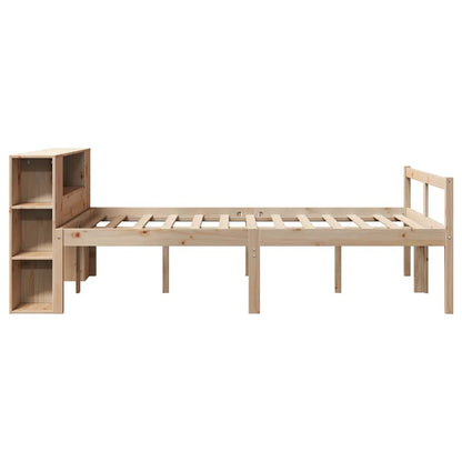 Letto Libreria senza Materasso 160x200 cm in Legno di Pino