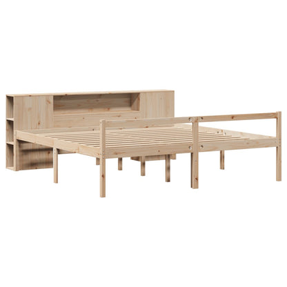 Letto Libreria senza Materasso 180x200 cm in Legno di Pino