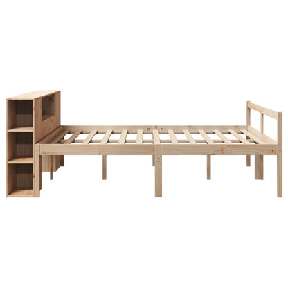 Letto Libreria senza Materasso 180x200 cm in Legno di Pino