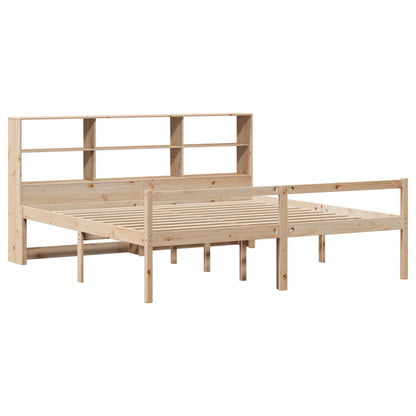 Letto Libreria senza Materasso 180x200 cm in Legno di Pino