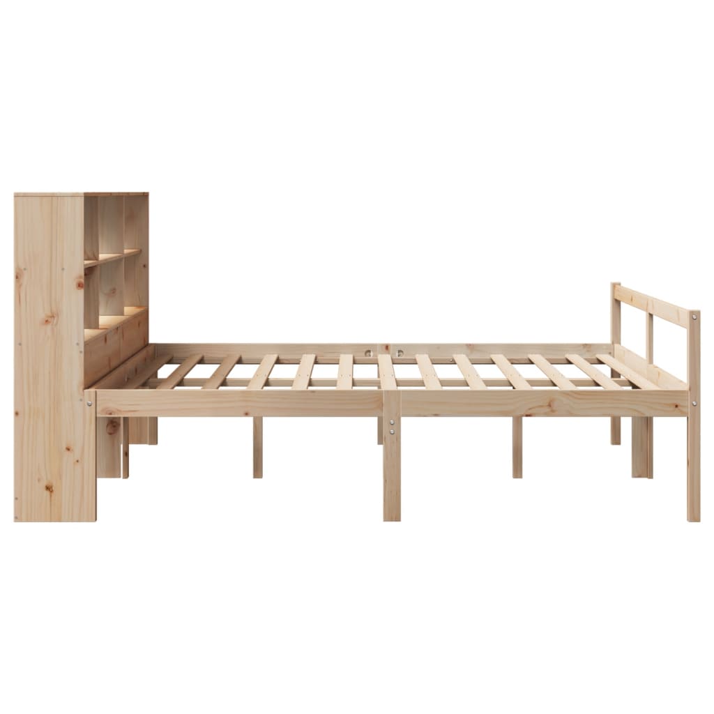 Letto Libreria senza Materasso 180x200 cm in Legno di Pino