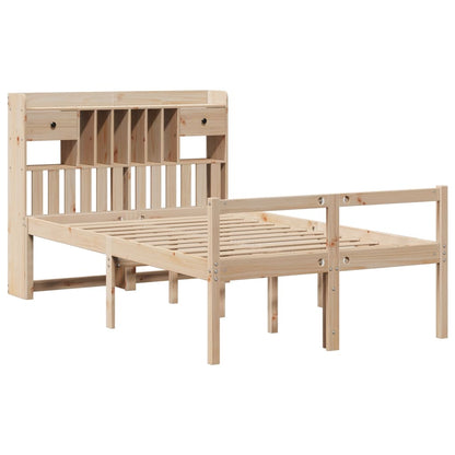Letto Libreria senza Materasso 135x190 cm in Legno di Pino