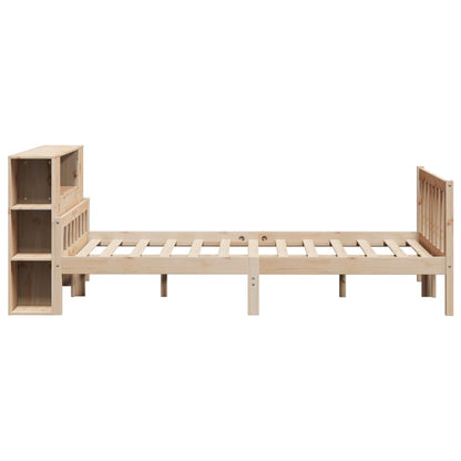 Letto Libreria senza Materasso 120x190cm Legno Massello di Pino