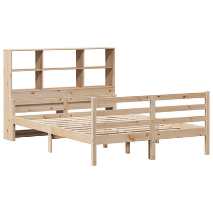 Letto Libreria senza Materasso 160x200 cm in Legno di Pino