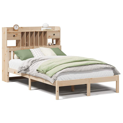 Letto Libreria senza Materasso 135x190 cm in Legno di Pino