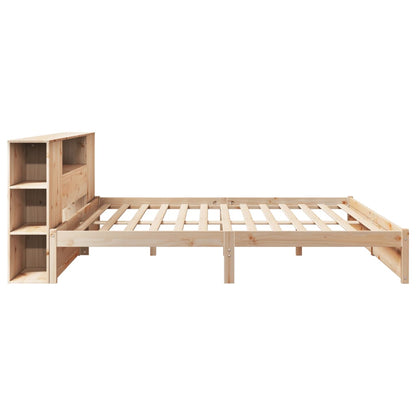 Letto Libreria senza Materasso 180x200 cm in Legno di Pino