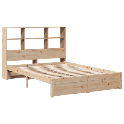 Letto Libreria senza Materasso 140x200 cm in Legno di Pino