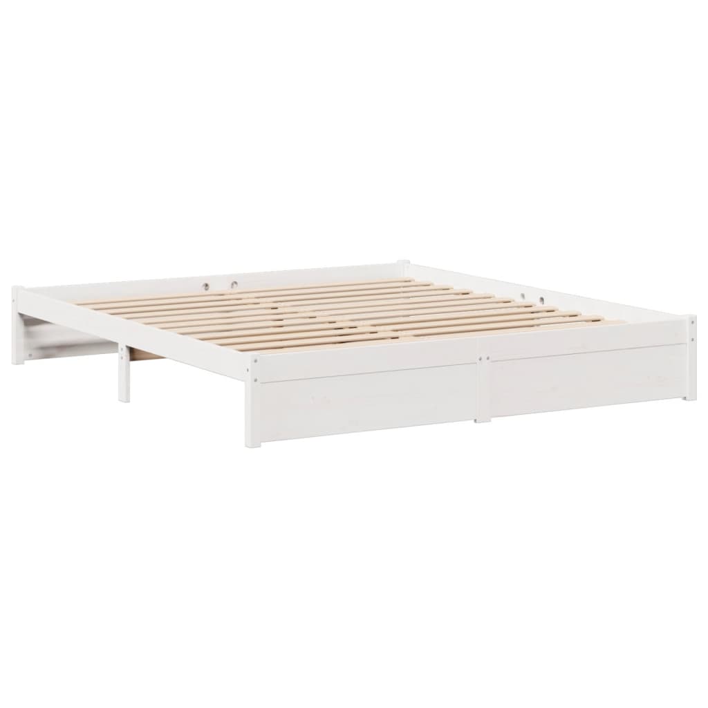 Giroletto con Libreria senza Materasso 180x200 cm in Legno Pino