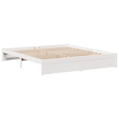 Giroletto con Libreria senza Materasso 180x200 cm in Legno Pino
