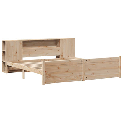 Letto Libreria senza Materasso 180x200 cm in Legno di Pino