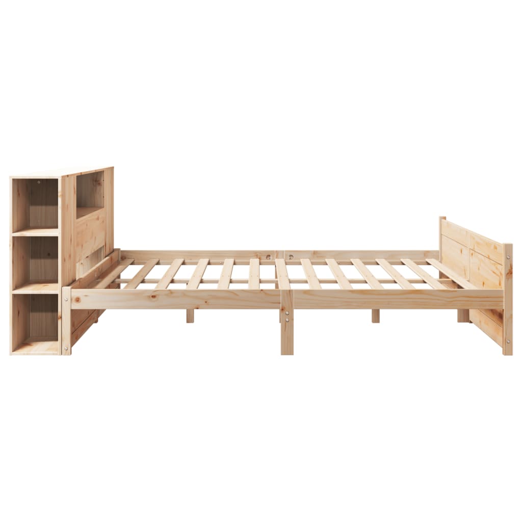 Letto Libreria senza Materasso 180x200 cm in Legno di Pino