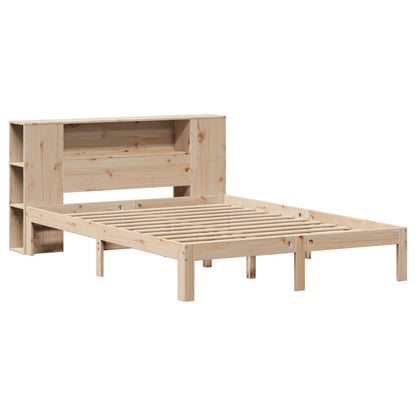 Letto Libreria senza Materasso 140x200 cm in Legno di Pino
