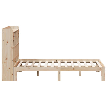 Letto Libreria senza Materasso 135x190 cm in Legno di Pino