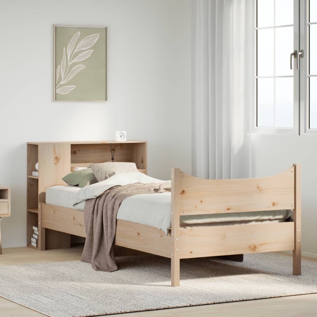 Giroletto senza Materasso 90x200 cm in Legno Massello di Pino