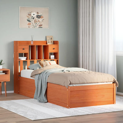 Giroletto senza Materasso Marrone Cera 100x200 cm Legno di Pino