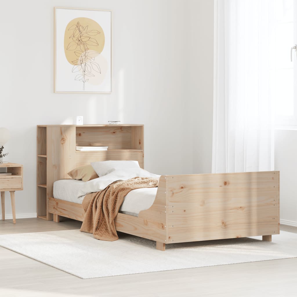 Letto senza Materasso 90x190 cm in Legno Massello di Pino