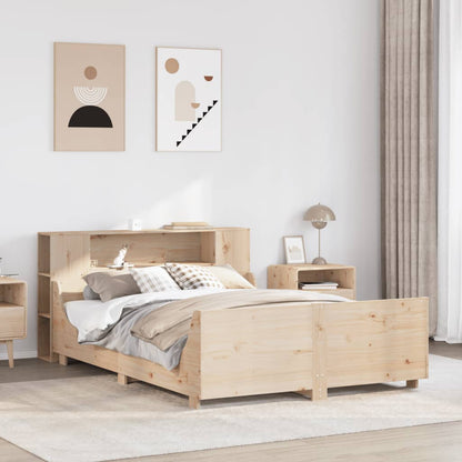 Letto senza Materasso 135x190 cm in Legno Massello di Pino