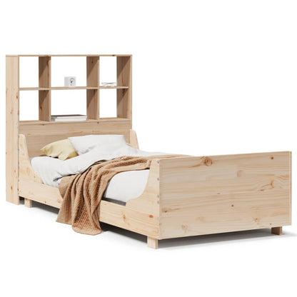 Letto Libreria senza Materasso 90x200 cm Legno Massello