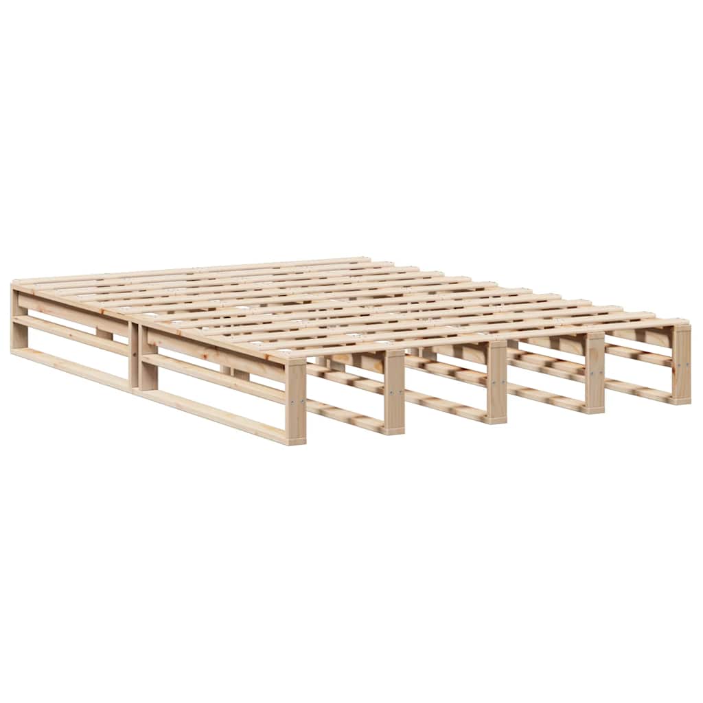 Letto Libreria senza Materasso 120x200 cm Legno Massello