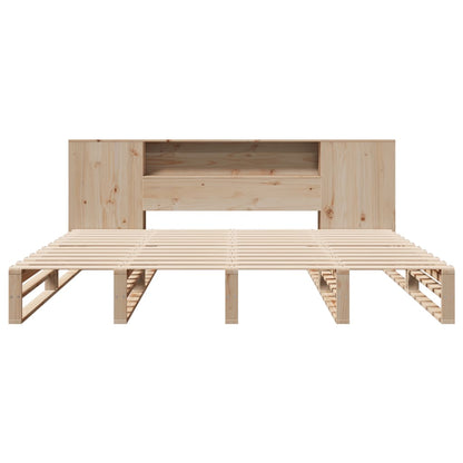 Letto Libreria senza Materasso 180x200 cm Legno Massello