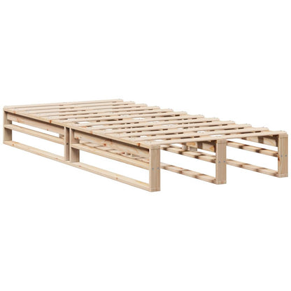 Letto Libreria senza Materasso 90x190 cm Legno Massello