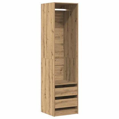 Armadio Rovere Artigianale 50x50x200 cm in Legno Multistrato