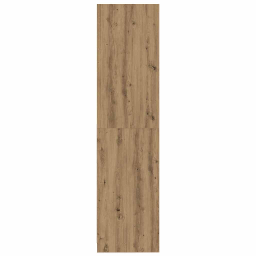 Armadio Rovere Artigianale 50x50x200 cm in Legno Multistrato