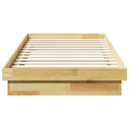 Struttura letto senza materasso 90x190 cm in legno massello di rovere