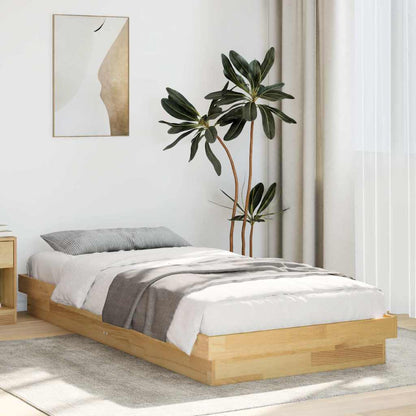 Struttura letto senza materasso 90x190 cm in legno massello di rovere