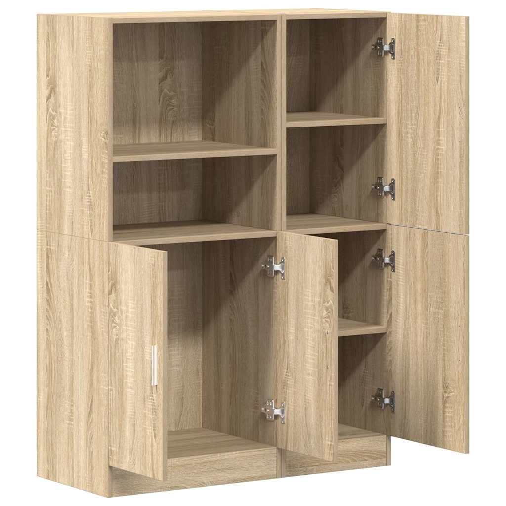 Set di Mobili da Cucina 2 pz Rovere Sonoma in Truciolato