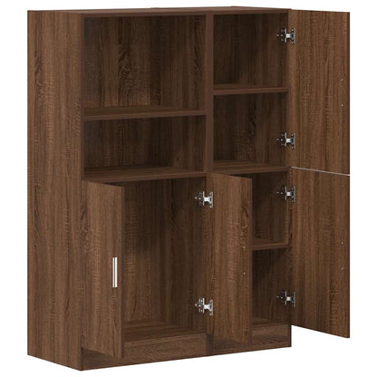 Set di Mobili da Cucina 2 pz Rovere Marrone in Truciolato