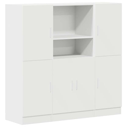 Set di Mobili da Cucina 3 pz Bianco in Truciolato