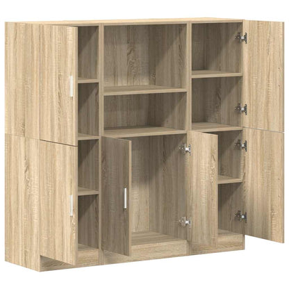 Set di Mobili da Cucina 3 pz Rovere Sonoma in Truciolato