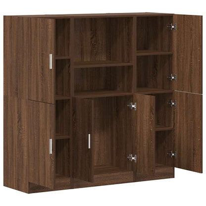 Set di Mobili da Cucina 3 pz Rovere Marrone in Truciolato
