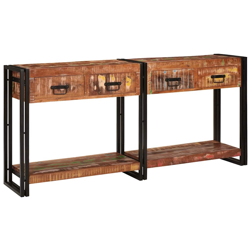 Tavoli consolle con cassetto 2 pcs Multicolore 161 x 33 x 75 cm