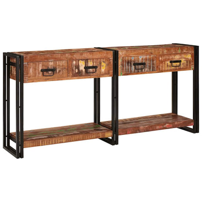 Tavoli consolle con cassetto 2 pcs Multicolore 161 x 33 x 75 cm