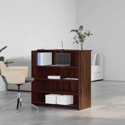 Banco Reception Rovere Marrone 100x50x103,5cm Legno Multistrato