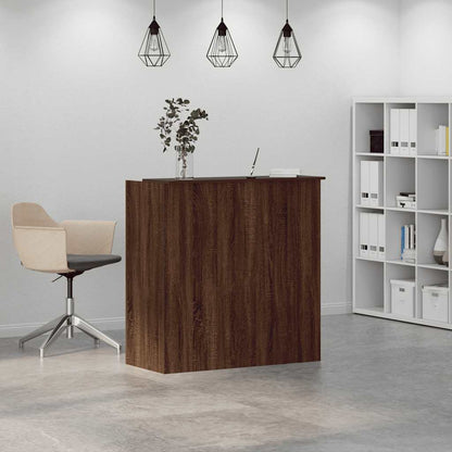 Banco Reception Rovere Marrone 100x50x103,5cm Legno Multistrato