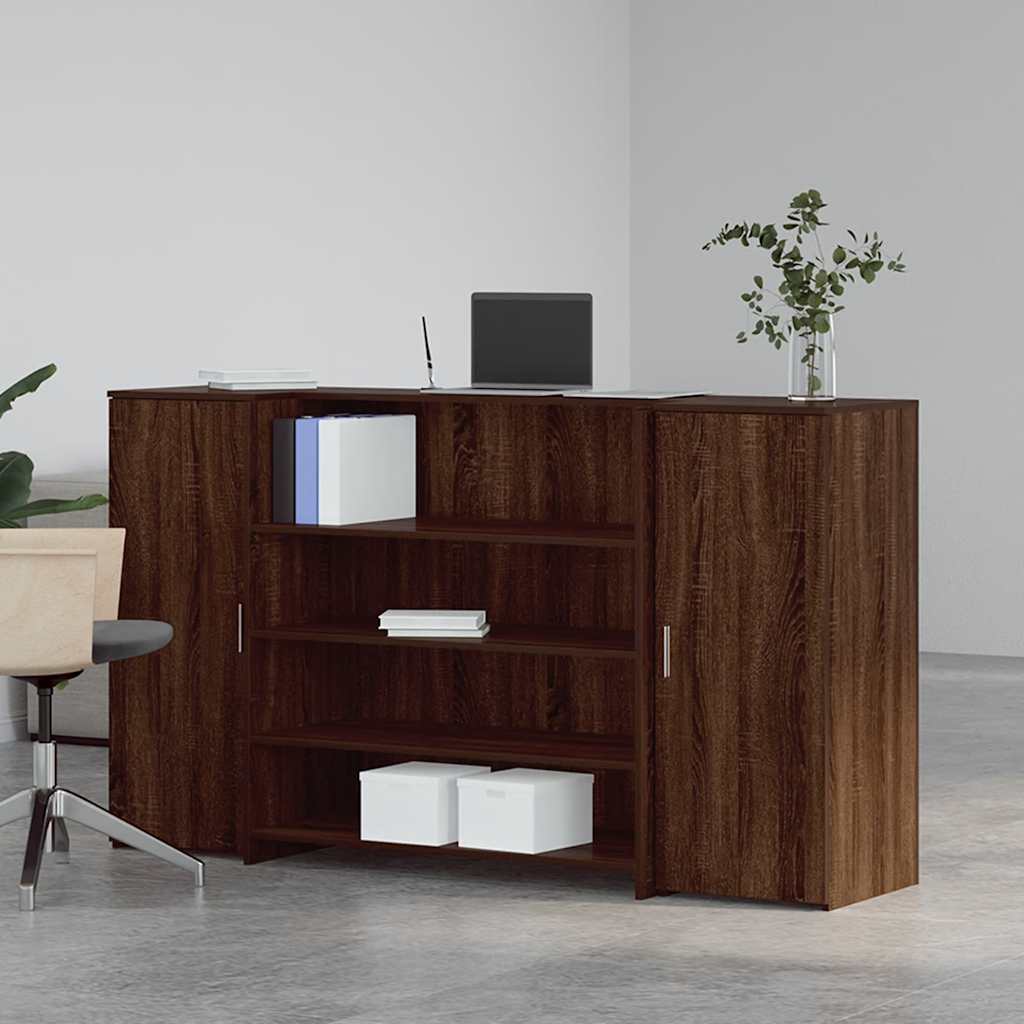 Banco Reception Rovere Marrone 180x50x103,5cm Legno Multistrato