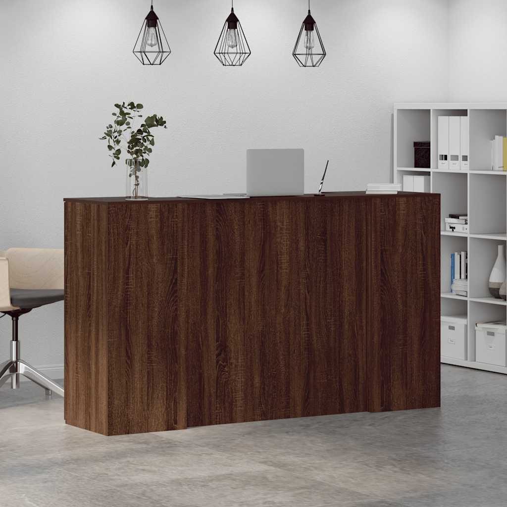 Banco Reception Rovere Marrone 180x50x103,5cm Legno Multistrato