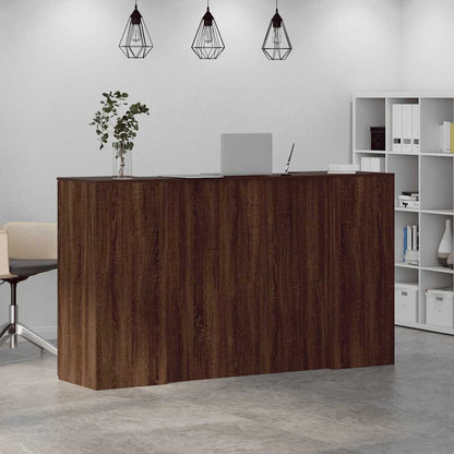 Banco Reception Rovere Marrone 180x50x103,5cm Legno Multistrato