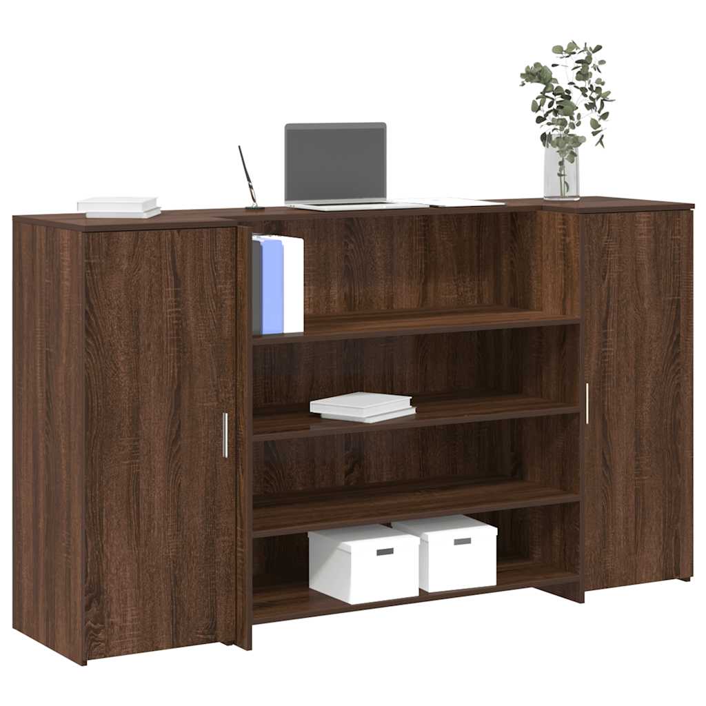 Banco Reception Rovere Marrone 180x50x103,5cm Legno Multistrato