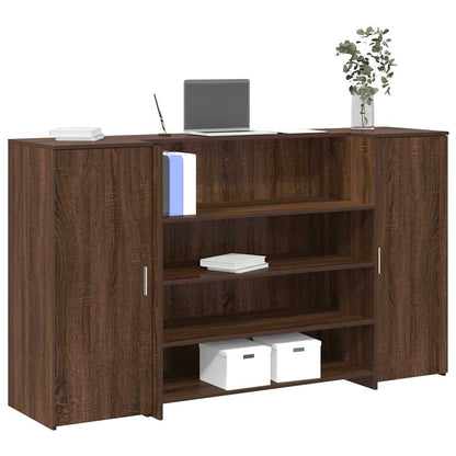 Banco Reception Rovere Marrone 180x50x103,5cm Legno Multistrato